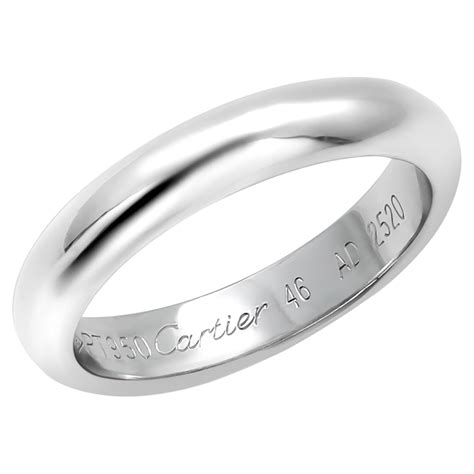 1985 cartier|Cartier 1985 Platinum 3.5 Millimeter Wedding Band .